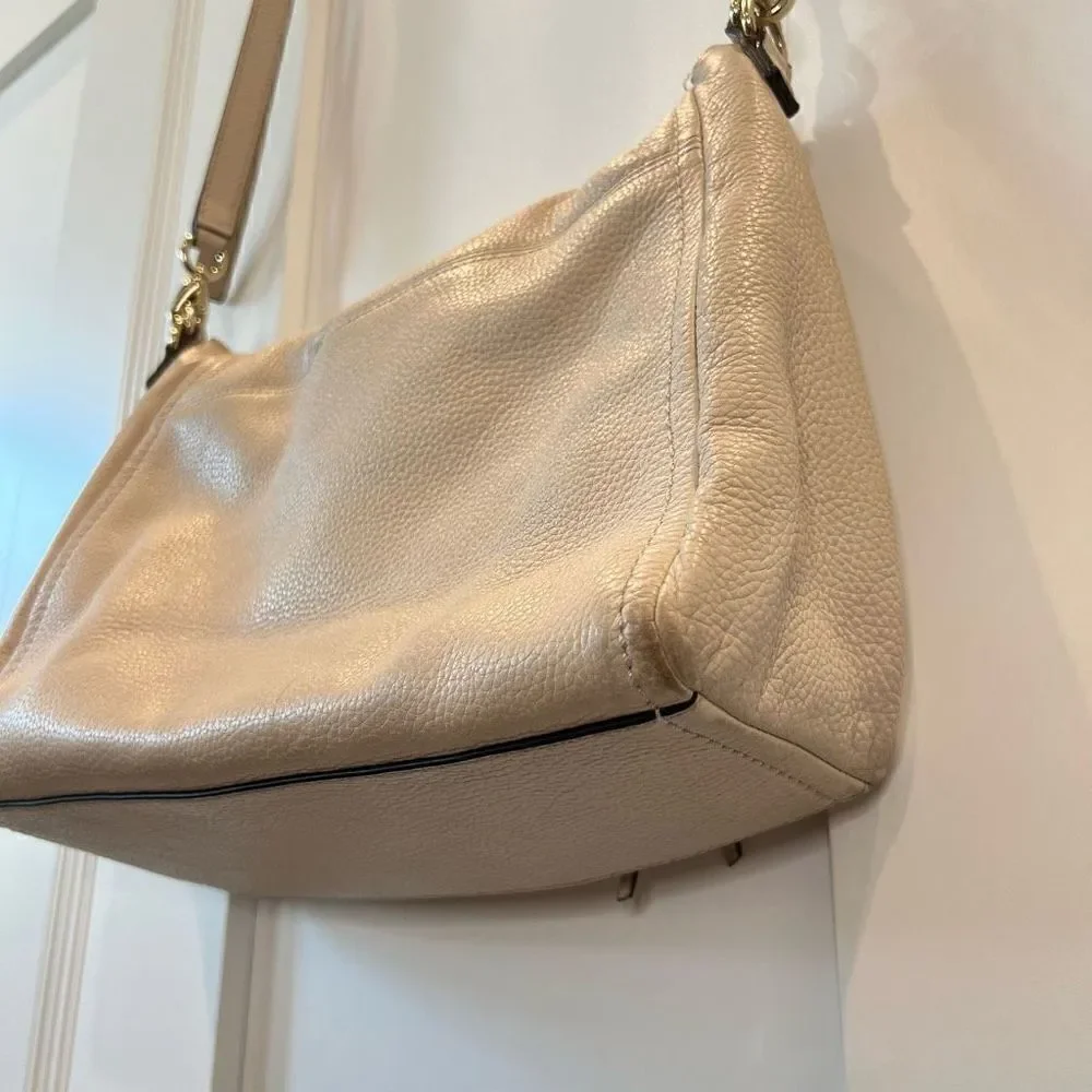 Kate Spade Cobble Hill Small Leather Toddy Satchel Purse Bag Crossbody Cream
